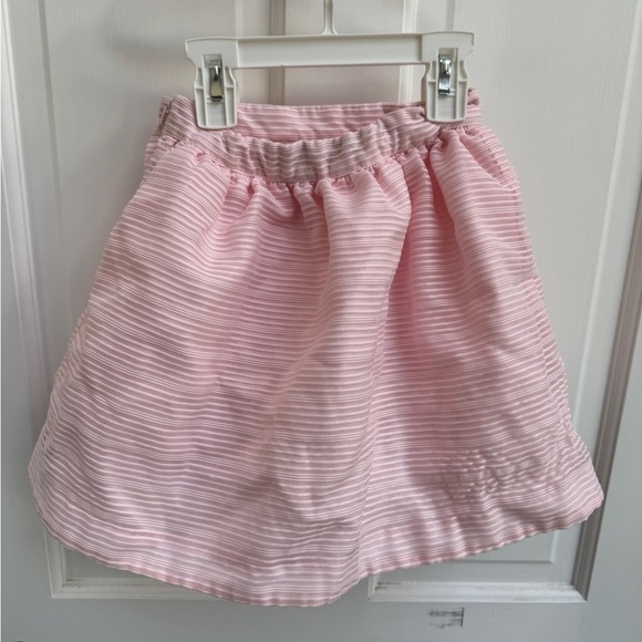 NWOT Janie and Jack 3T Girls Light Pink Striped Formal Puff Skirt - Picture 3 of 5
